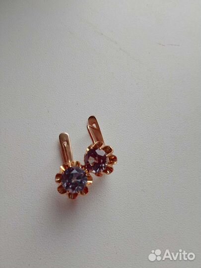 Золотые серьги СССР