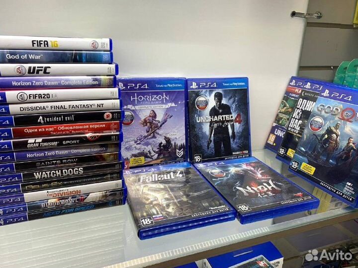 Диски с играми для Playstation 4