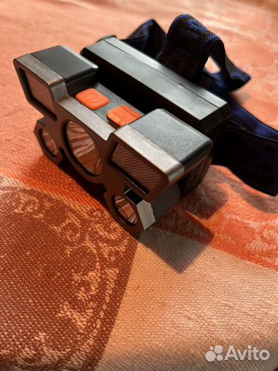 Новый налобный аккумуляторный фонарик