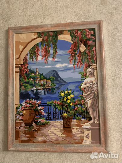 Картины по номерам раскрашенные в рамках