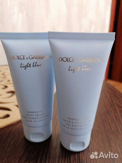 Dolce gabbana light blue крем для тела и гель
