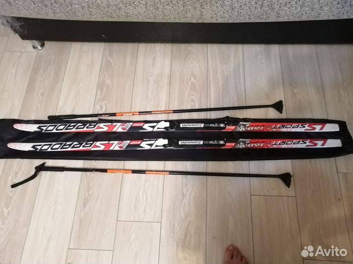 Лыжи беговые подростковые 160