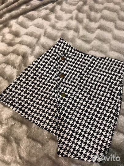 Твидовая мини юбка (новая)