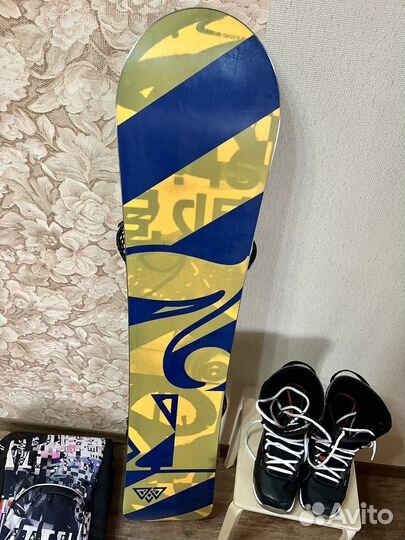 Комплект сноуборд мужской