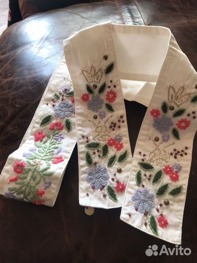 Пояс TED baker с ручной вышивкой винтаж