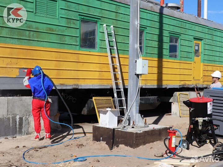 Готовый бизнес: пескоструй 200л + компрессор 30кВт