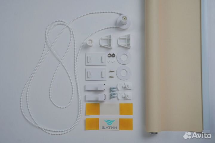 Рулонные Шторы 60х180 см бежевые