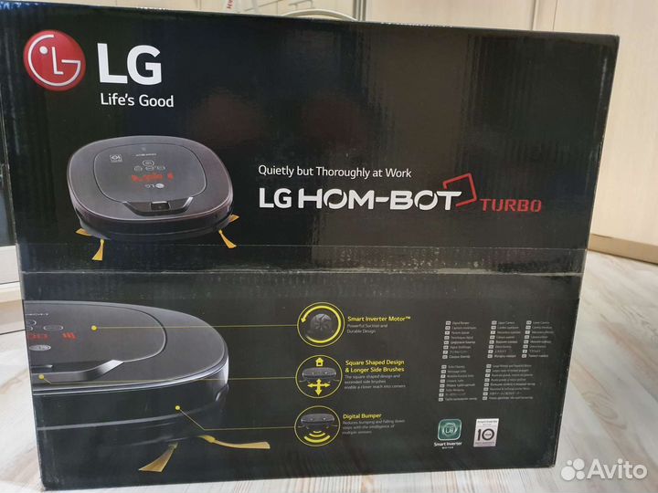 Робот пылесос lg hom bot turbo