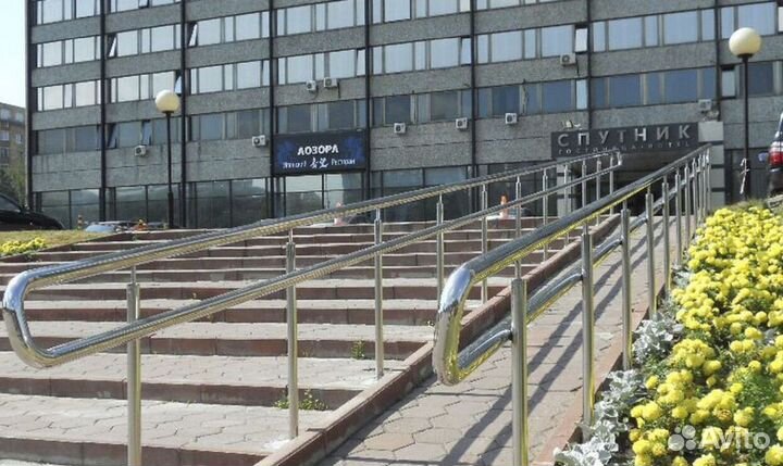 Ограждение из нержавеющей стали с полировкой