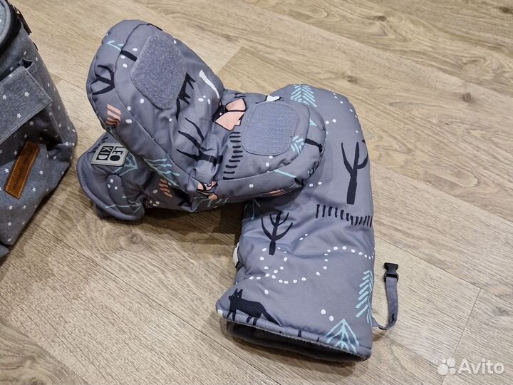 Муфта варежки leokid и сумка на коляску