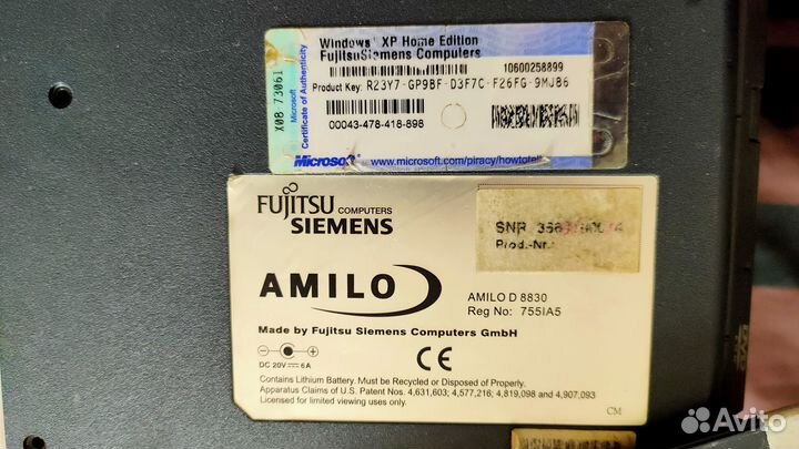 Ноутбук Fujitsu на запчасти