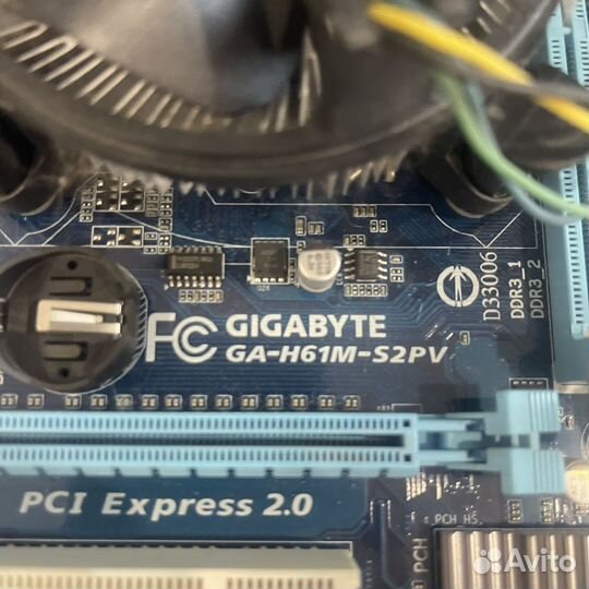 Материнская плата gigabyte h61m/ pentium g2130