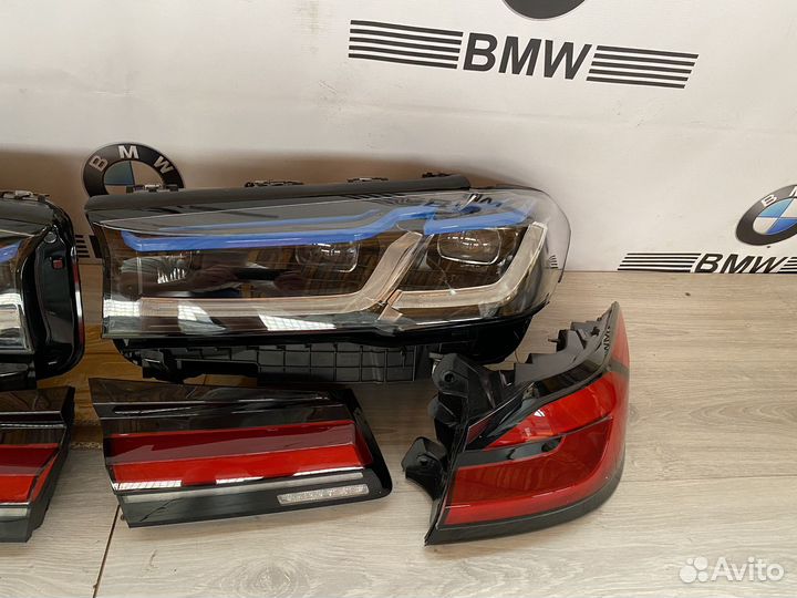 Фары BMW G30 с дореста в рест Lazer g30