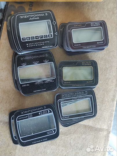 Стекломаски к часам Электроника СССР оригиналы