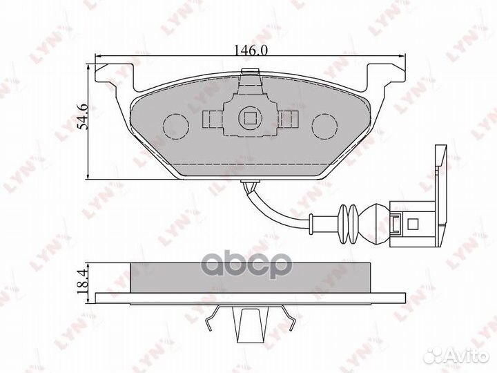 Колодки торм. диск. перед. BD-1202 lynxauto