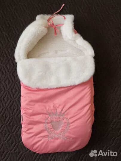 Зимний меховой комплект на выписку Opcetto (девочк