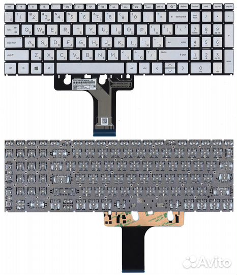 Клавиатура для HP 17-CP 17-CN Серебро p/n: