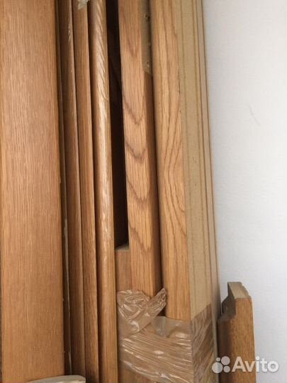 Двери дуб шпон новые с остеклением 600мм