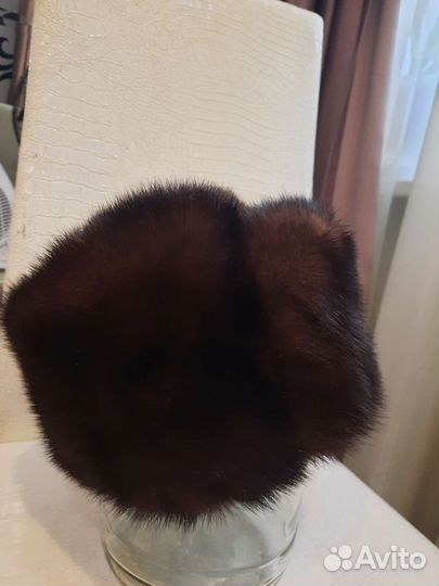 Норковая шапка мужская 58 размер