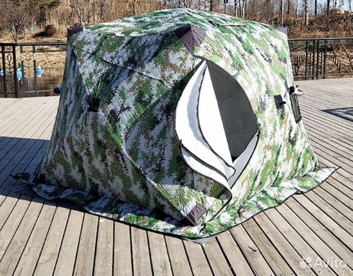 Зимняя палатка cube трехслойная