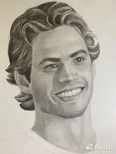 Портрет по фото карандашом