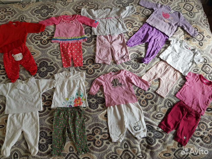 Вещи пакетом на девочку от 0 до 2 лет