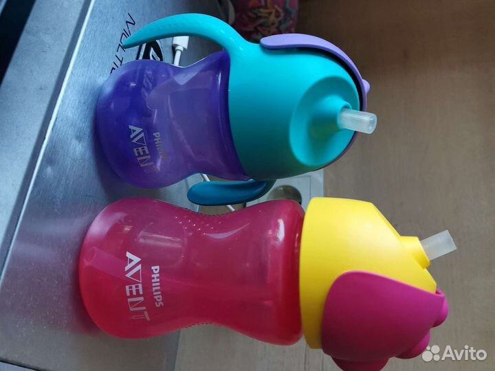 Поильник стакан непроливайка новый lovi avent дино