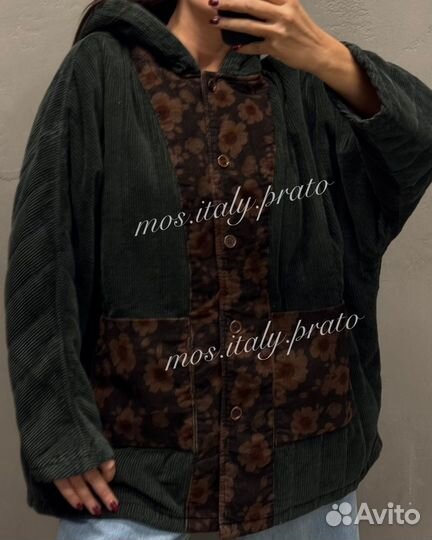 Куртка вельвет весна италия большие размеры