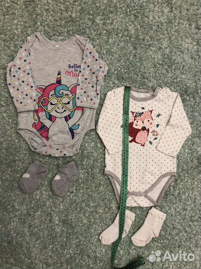 Большой пакет вещей на девочку 80