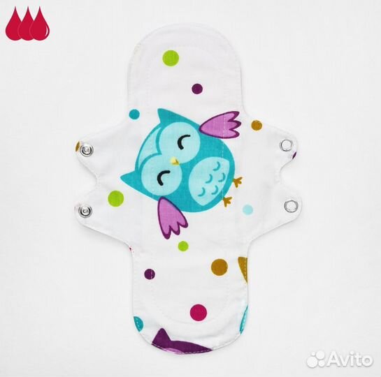 Прокладка непромокаемая многоразовая тканевая 3к