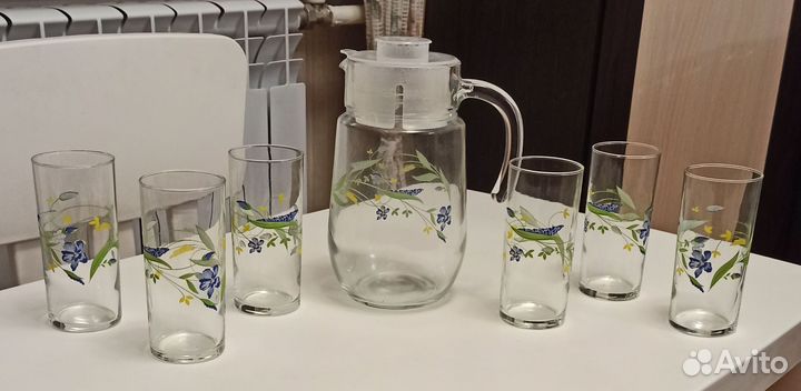 Набор 6 стаканов и графин