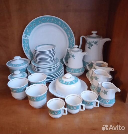 Чайно кофейный сервиз гдр