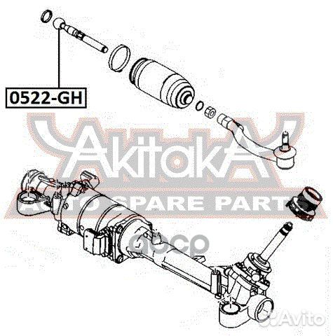 Тяга рулевая 0522-GH asva