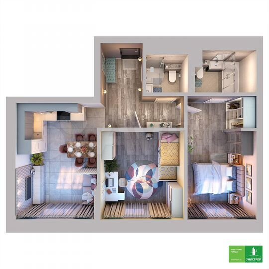 2-к. квартира, 71 м², 10/27 эт.