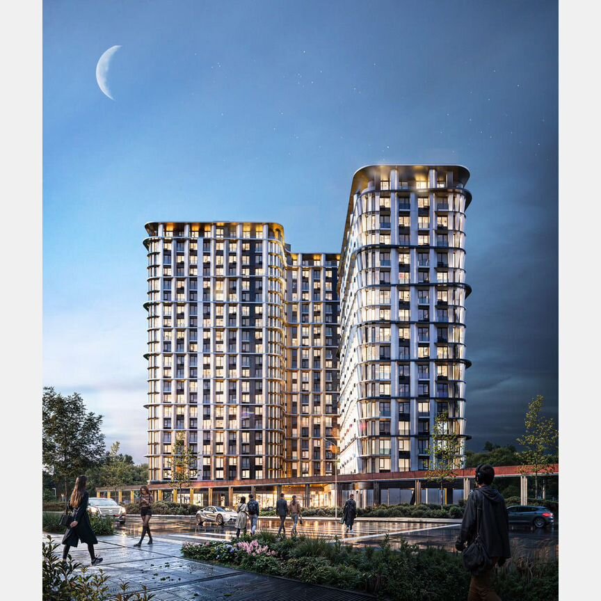 2-к. квартира, 40,5 м², 4/17 эт.