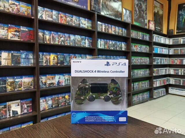 Dualshock 4 v2 ps4 original зелёный камуфляж