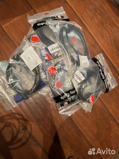 Кабеля VGA 10шт (новые)
