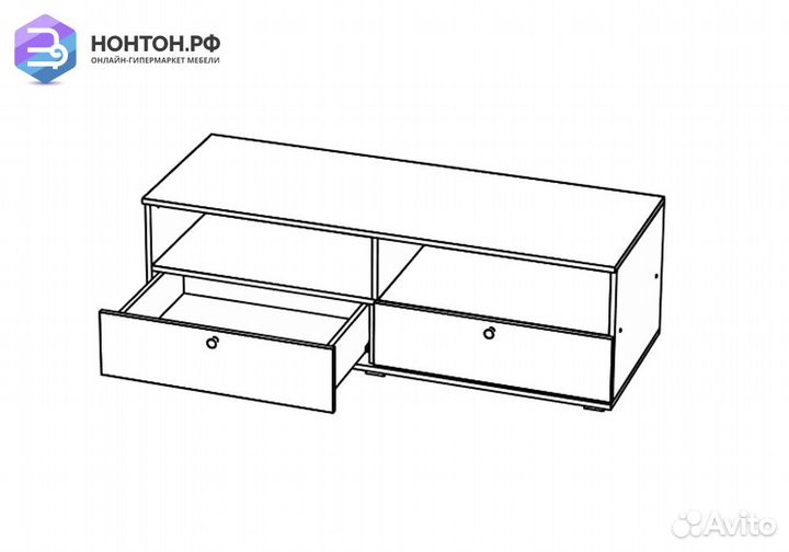 Тв-тумба Престиж шоколад / венге