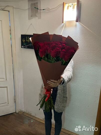 Розы 25 штук 70 см