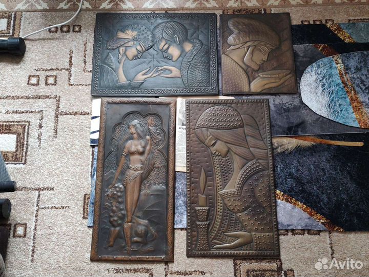 Картины медная чеканка СССР