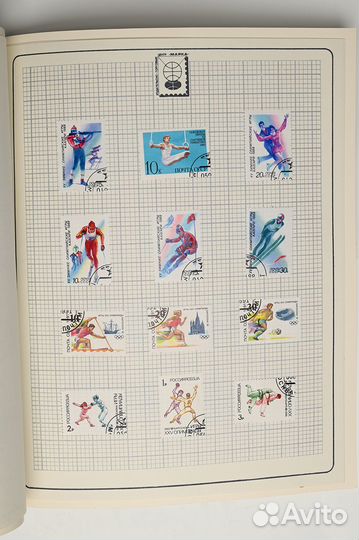 СССР Спорт Сувенирный набор марок в обложке