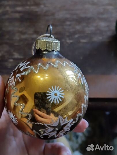 Елочные игрушки СССР большие шары стеклянные