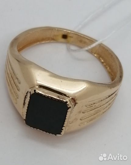 Перстень / размер 21,5 / 5,46г / Золото585 / агат
