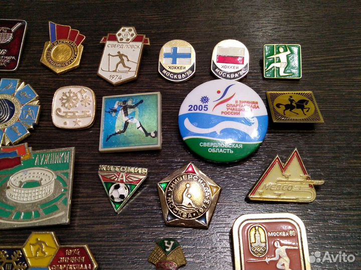 Значки серии Спорт 33 шт