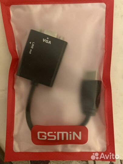Адаптер конвертер gsmin VH23 hdmi vga(f)