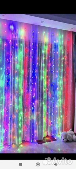 Гирлянда штора 3 на 2