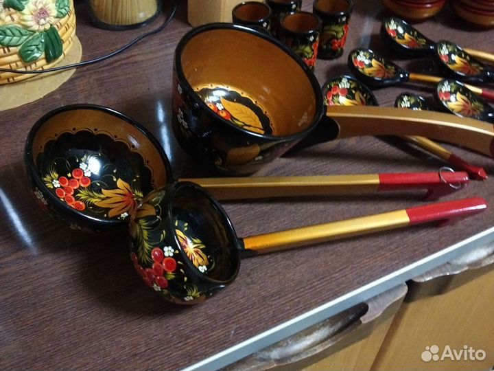 Деревянная посуда хохлома