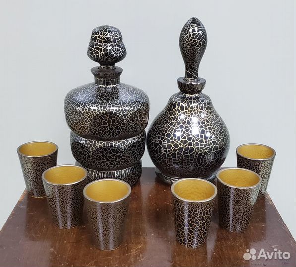 Коньячный набор стекло авторская работа