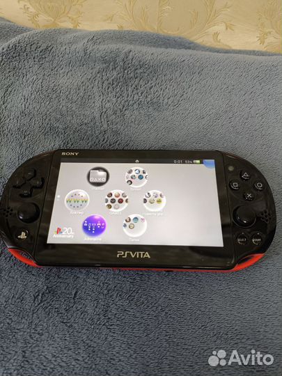 PS Vita slim red 64gb прошитая