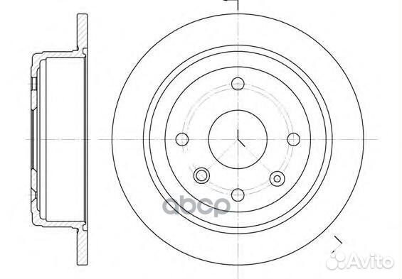 Диск торм. задн. Lacetti Nubira 687600 Road house